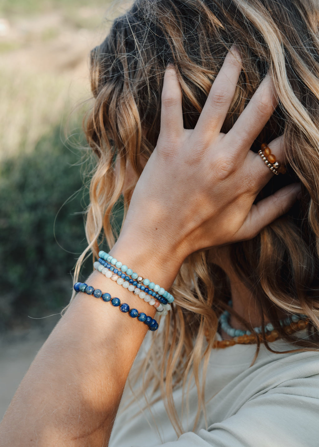 CanyonLeaf Pure Gemstone + Lapis || Anklet or Bracelet