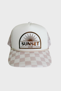Sunset chaser - Checkered Mesh Trucker Hat