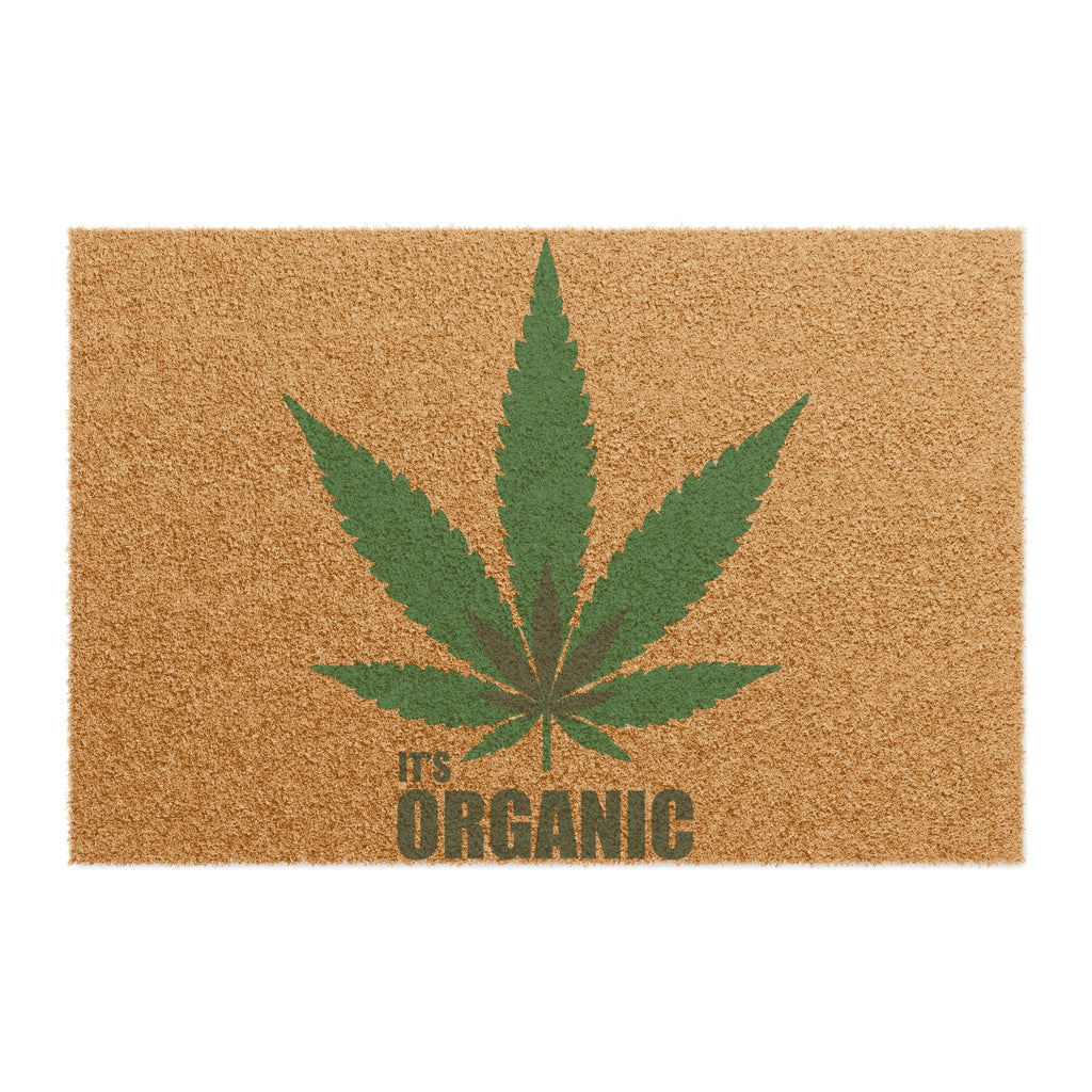 It's Organic Cannabis Leaf Welcome Mat ~ Wild'n'Free Exclusive