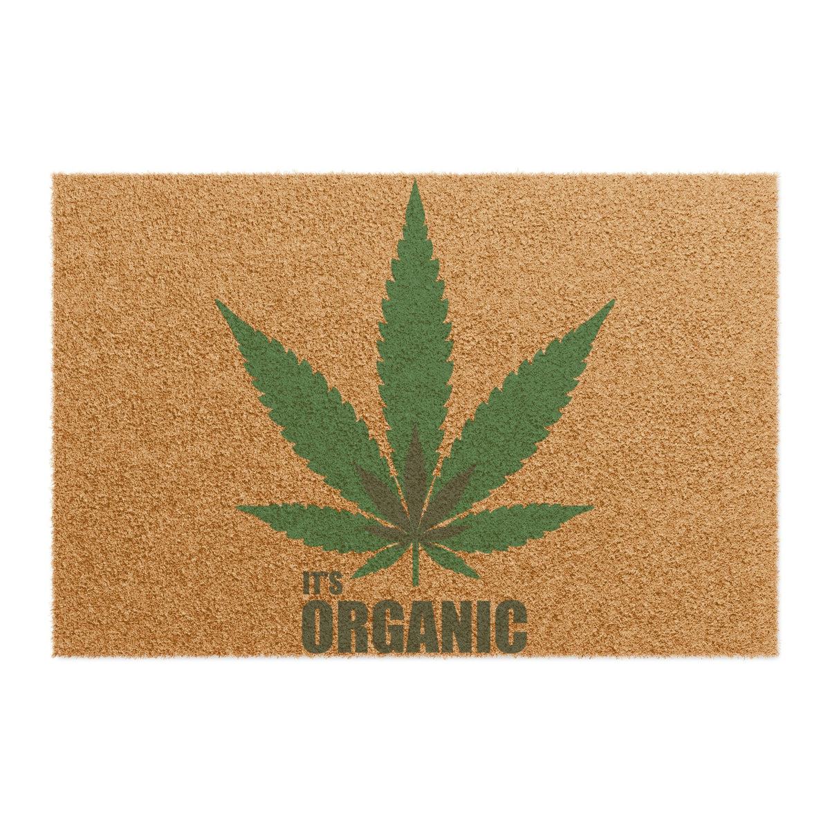 It's Organic Cannabis Leaf Welcome Mat ~ Wild'n'Free Exclusive