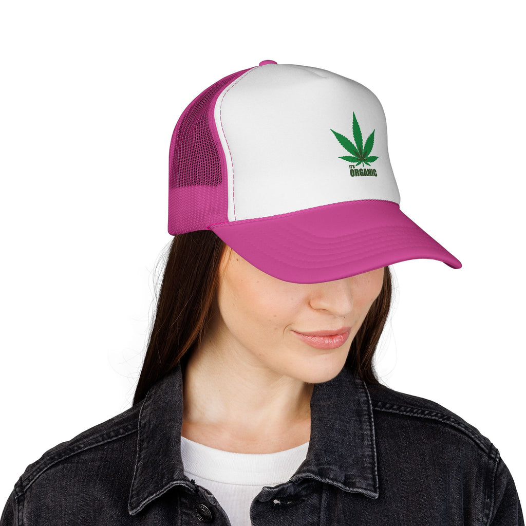 Wild'n'Free Marijuana Leaf Trucker Cap — 'It's Organic'