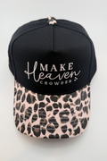 Make Heaven Crowded - Leopard Print Snapback Hat