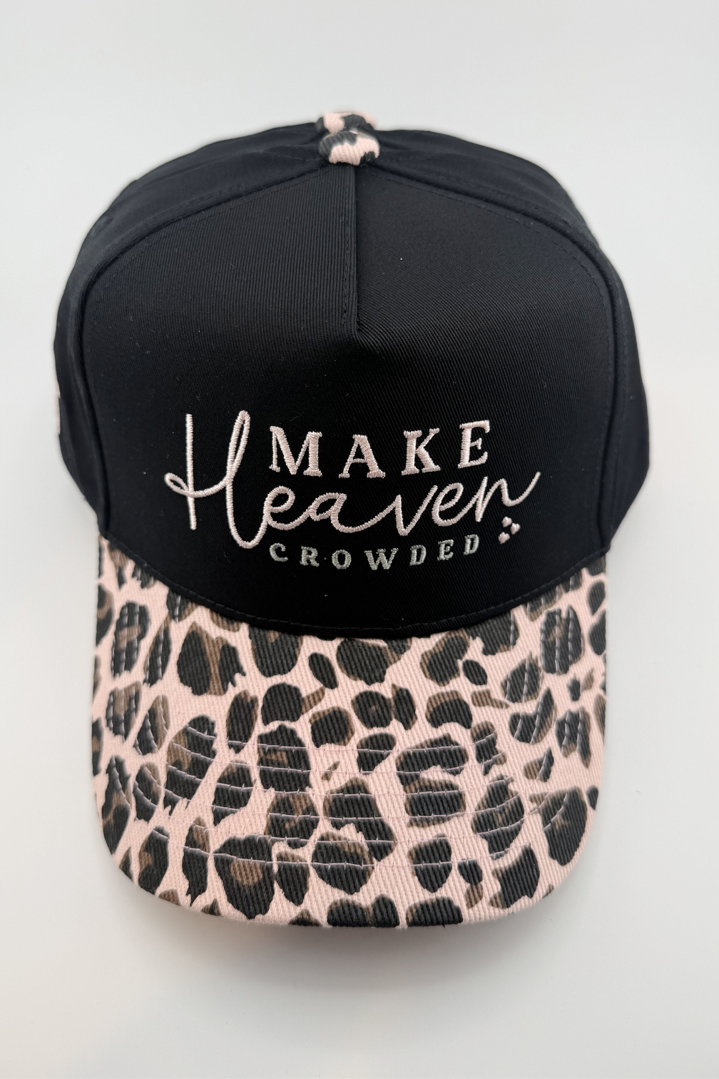 Make Heaven Crowded - Leopard Print Snapback Hat