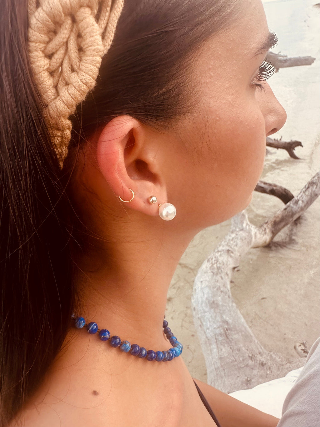 CanyonLake Pure Gemstone + Lapis || Necklace