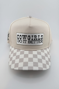Cowgirls Do it Better- Cotton Structured Snapback Hat