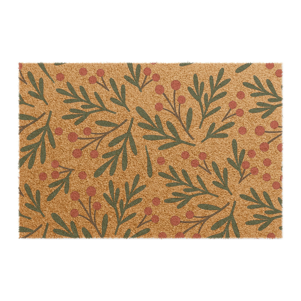 Holiday Berry Branch Doormat