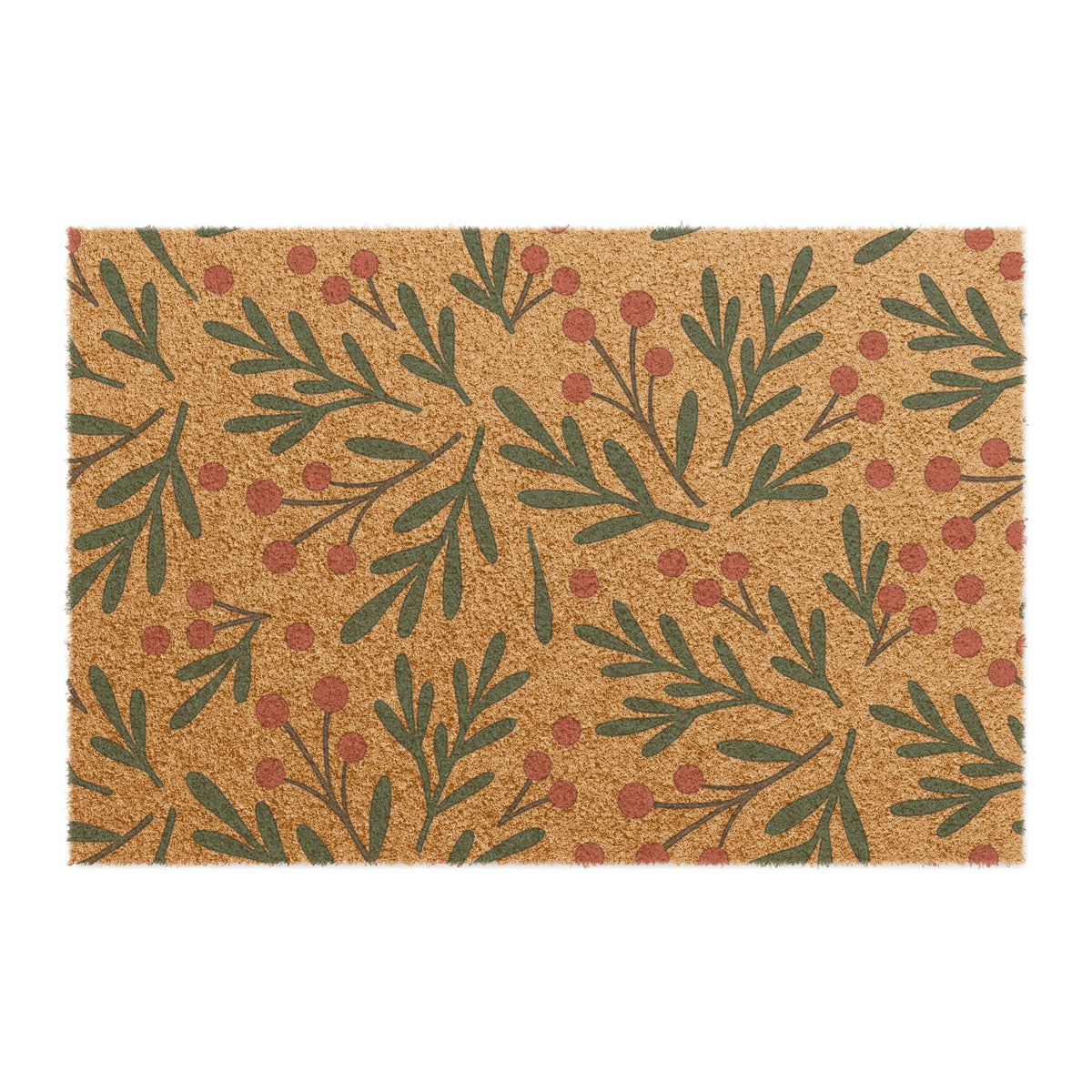Holiday Berry Branch Doormat