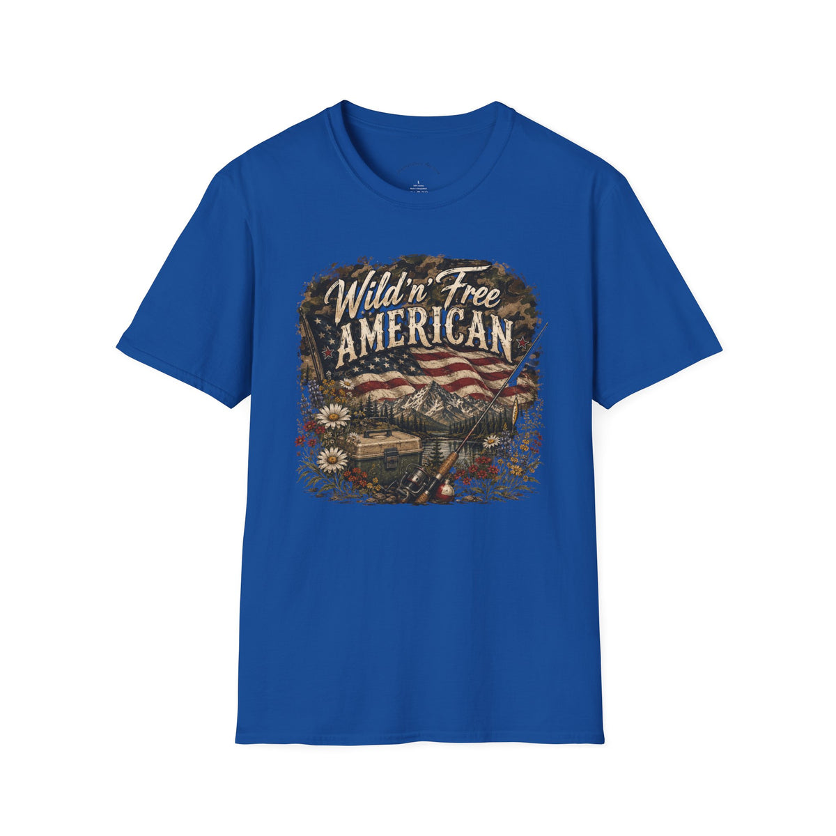 Wild 'n' Free American Exclusive T-Shirt — Vintage Flag Graphic Tee