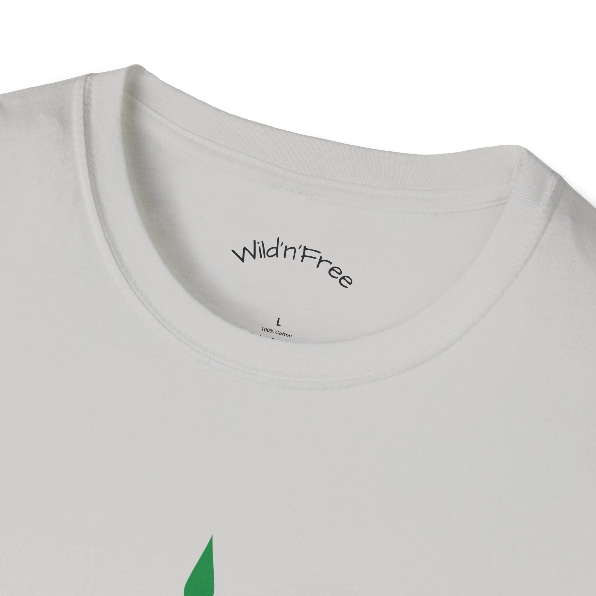 Wild'n'Free Cannabis Leaf T-Shirt – "It's Organic" Graphic Tee