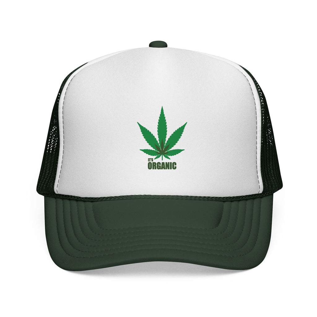 Wild'n'Free Marijuana Leaf Trucker Cap — 'It's Organic'