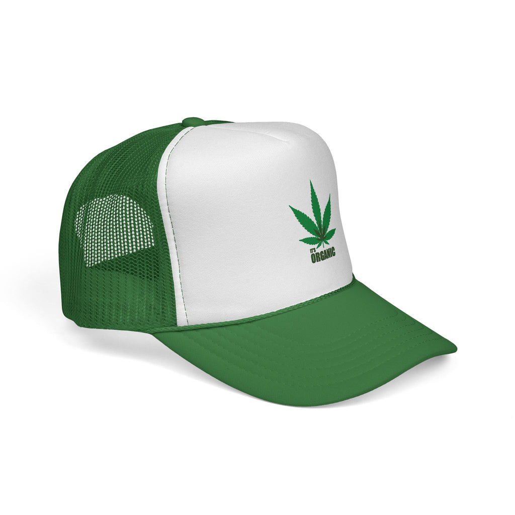 Wild'n'Free Marijuana Leaf Trucker Cap — 'It's Organic'