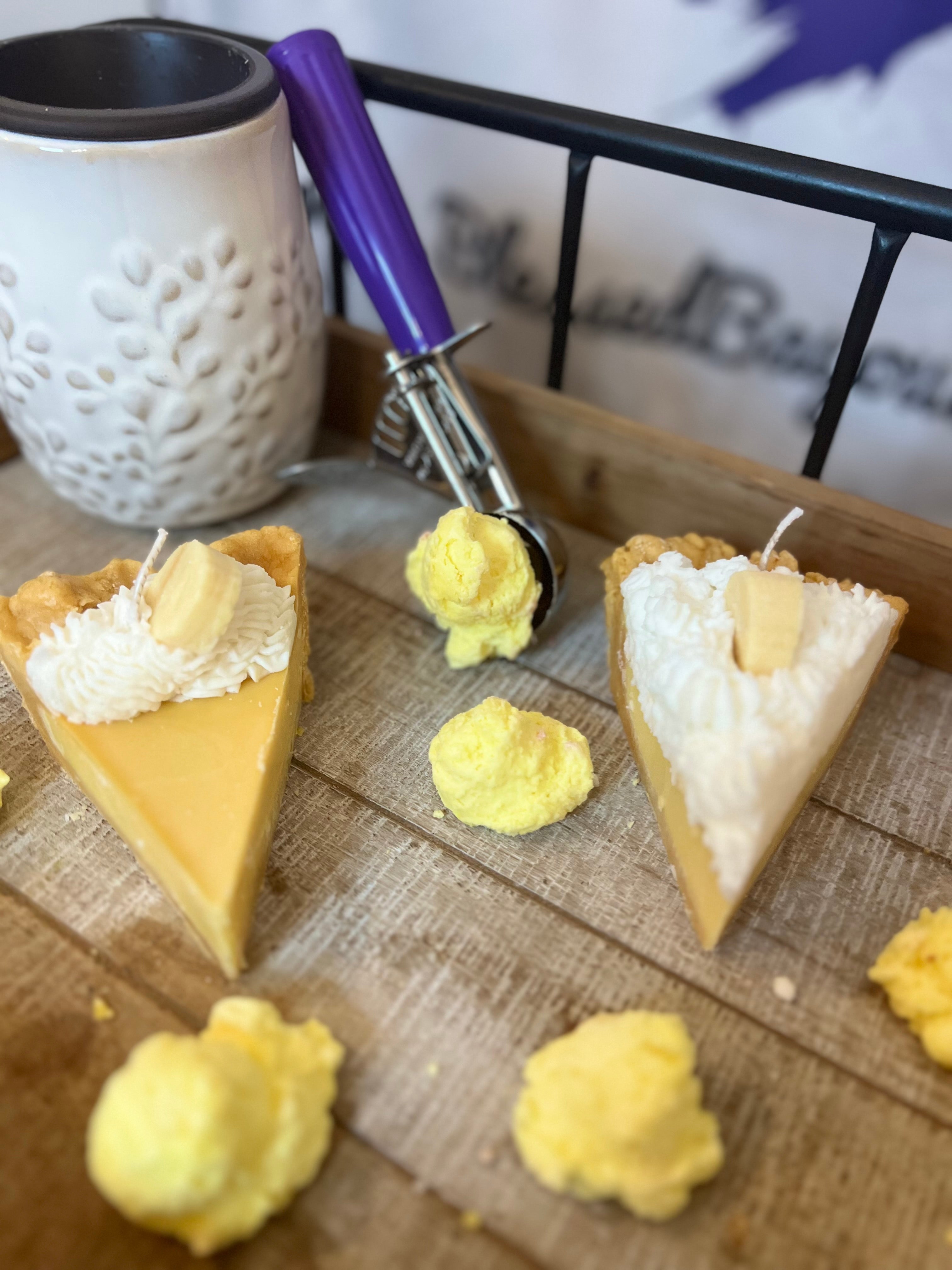 Blessed Bayou Pie Candle Slices