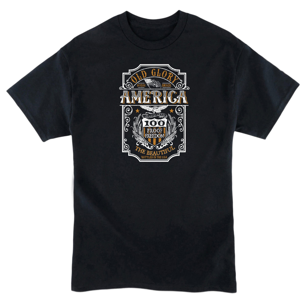 100 Proof Freedom Mens T-shirt by America The Beautiful®