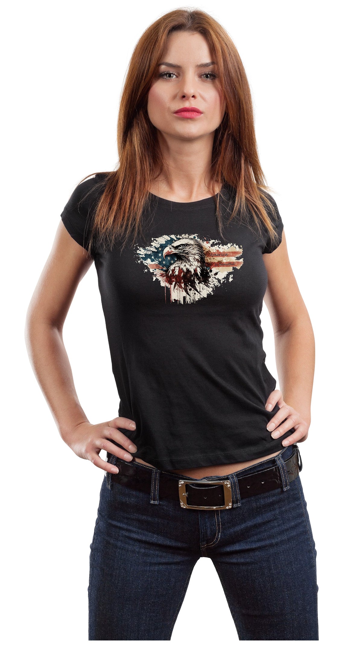 American Flag & Eagle Message Tee 4 from America The Beautiful®