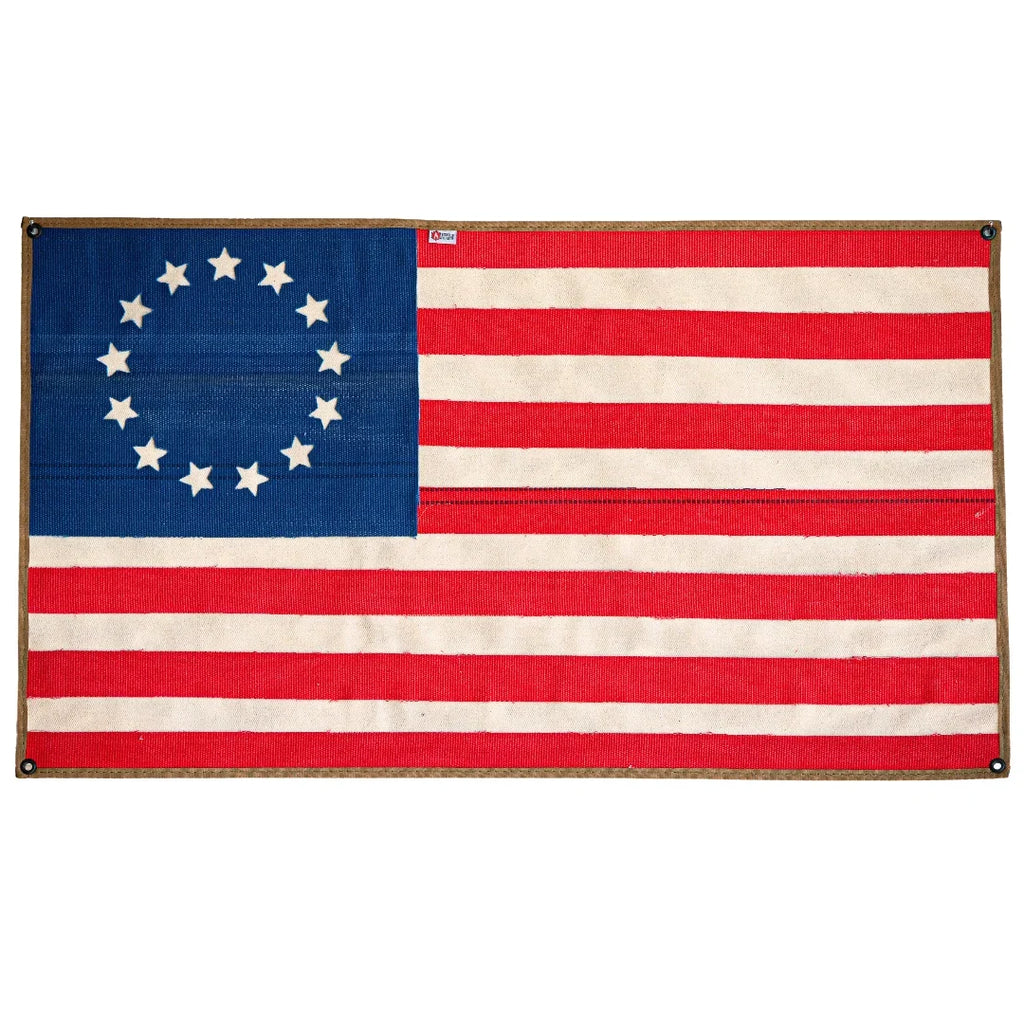 Recycled Firefight American Flag - Fire Hose - Betsy Ross
