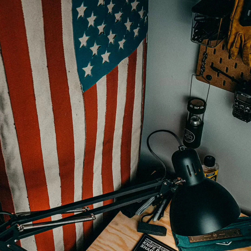 Recycled Firefighter American Flag - Fire Hose