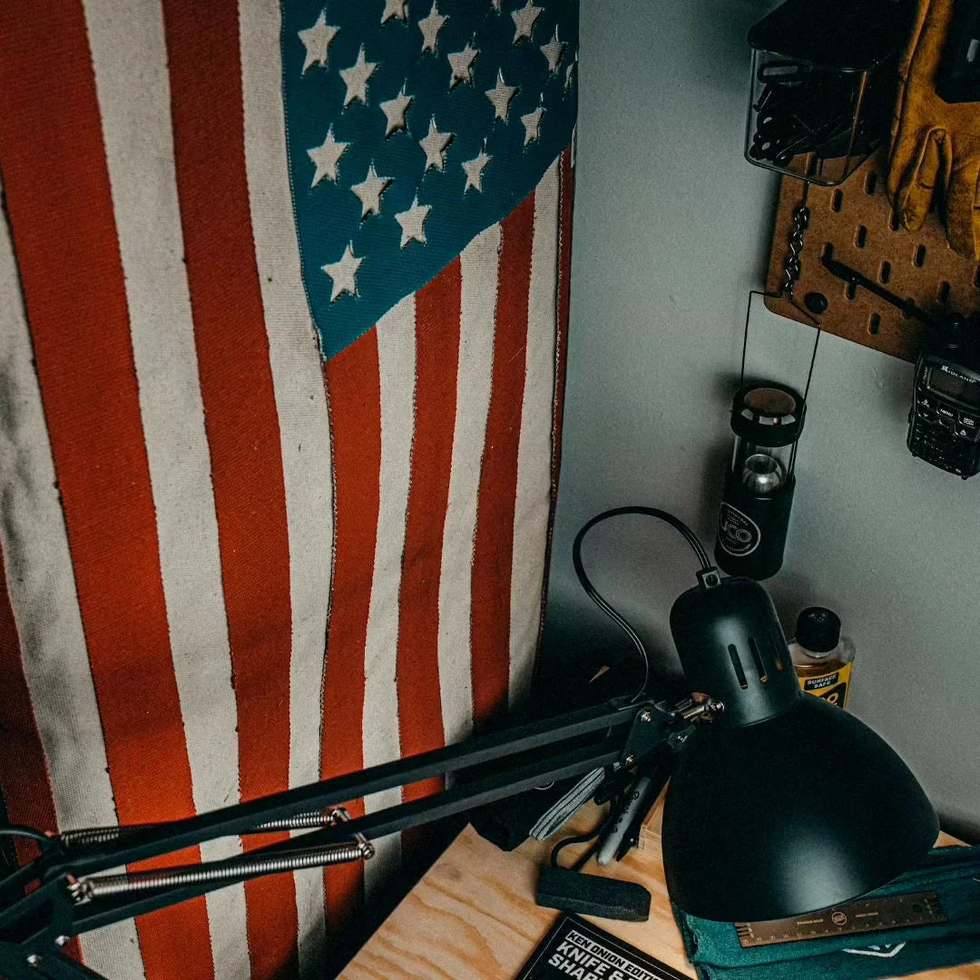 Recycled Firefighter American Flag - Fire Hose