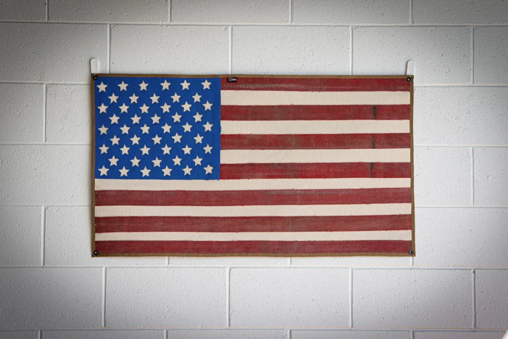 American Flag - Fire Hose - Vintage