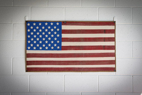 American Flag - Fire Hose - Vintage