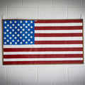 Recycled Firefighter American Flag - Rubber Fire Hose - Waterproof
