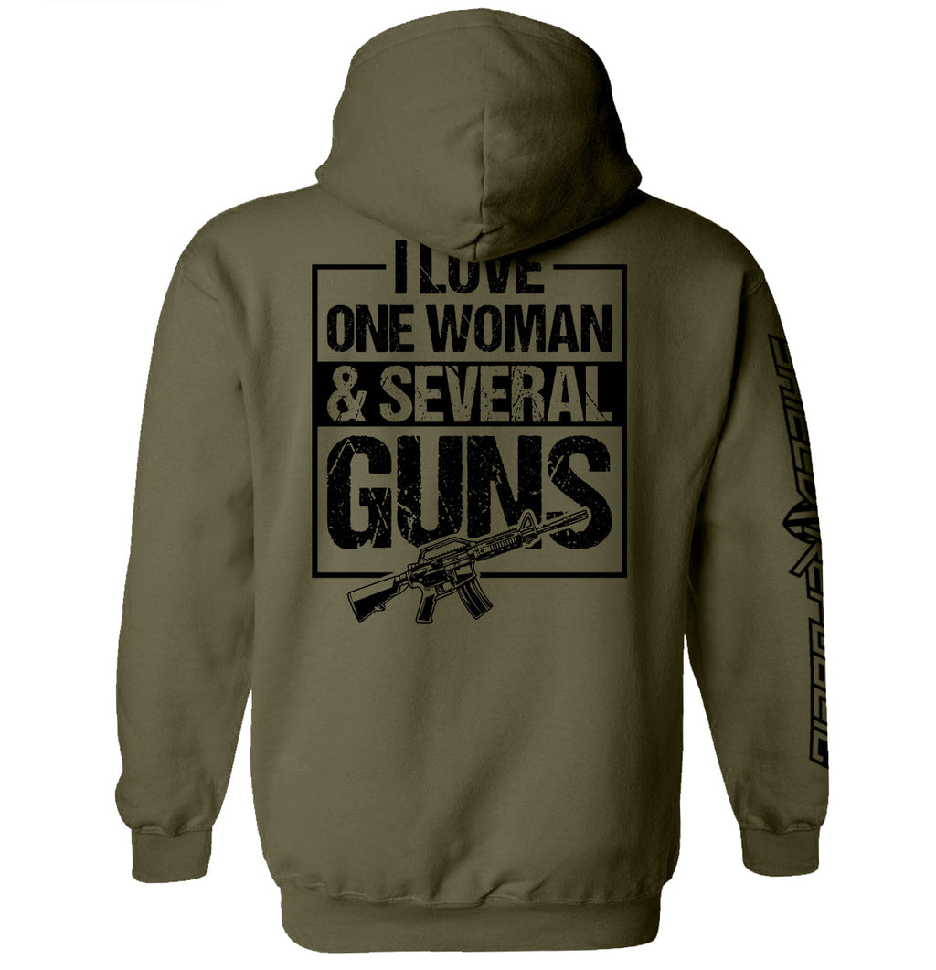 I Love One Woman & Several Guns Men's T-Shirt