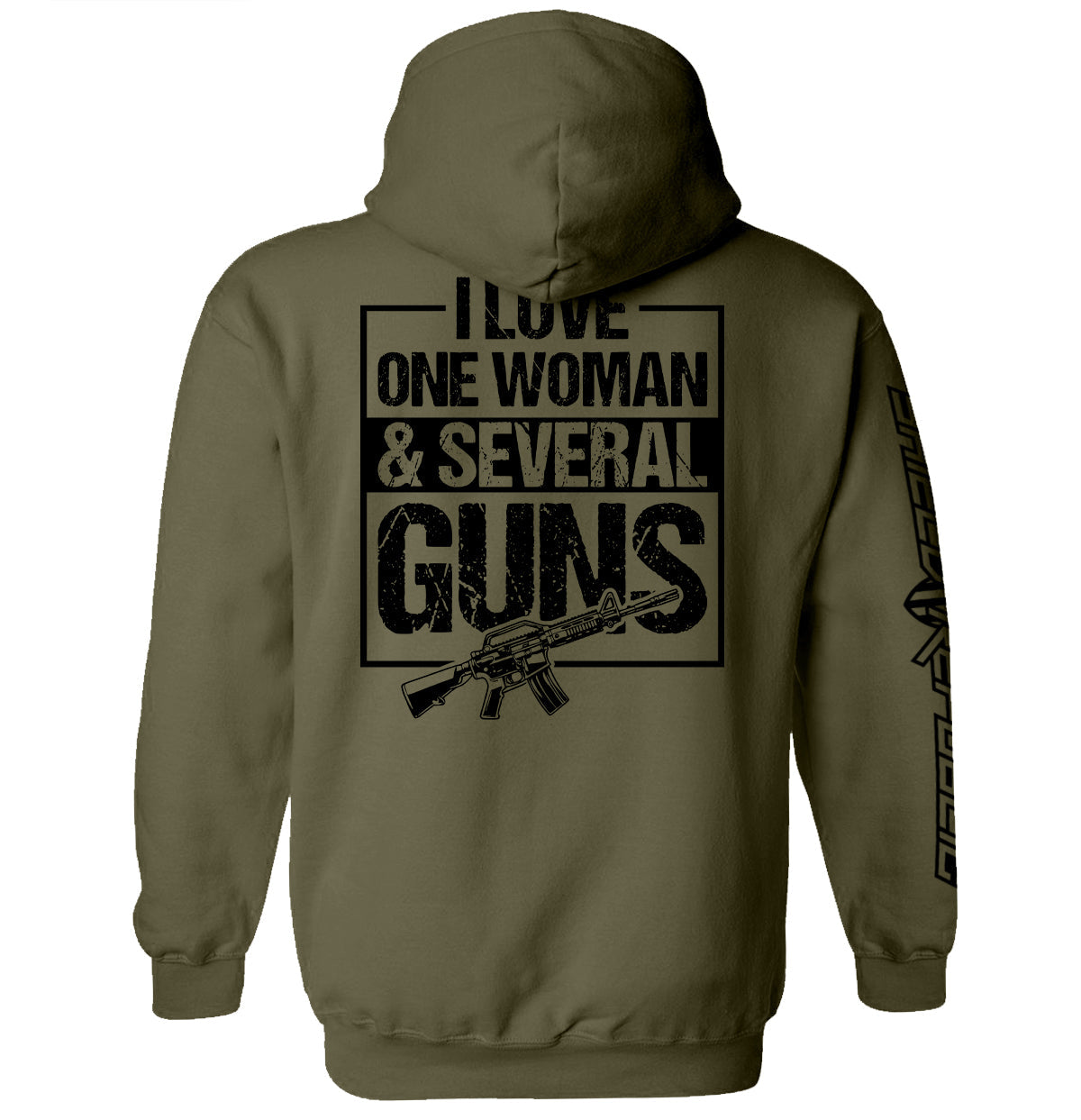 I Love One Woman & Several Guns Men's T-Shirt