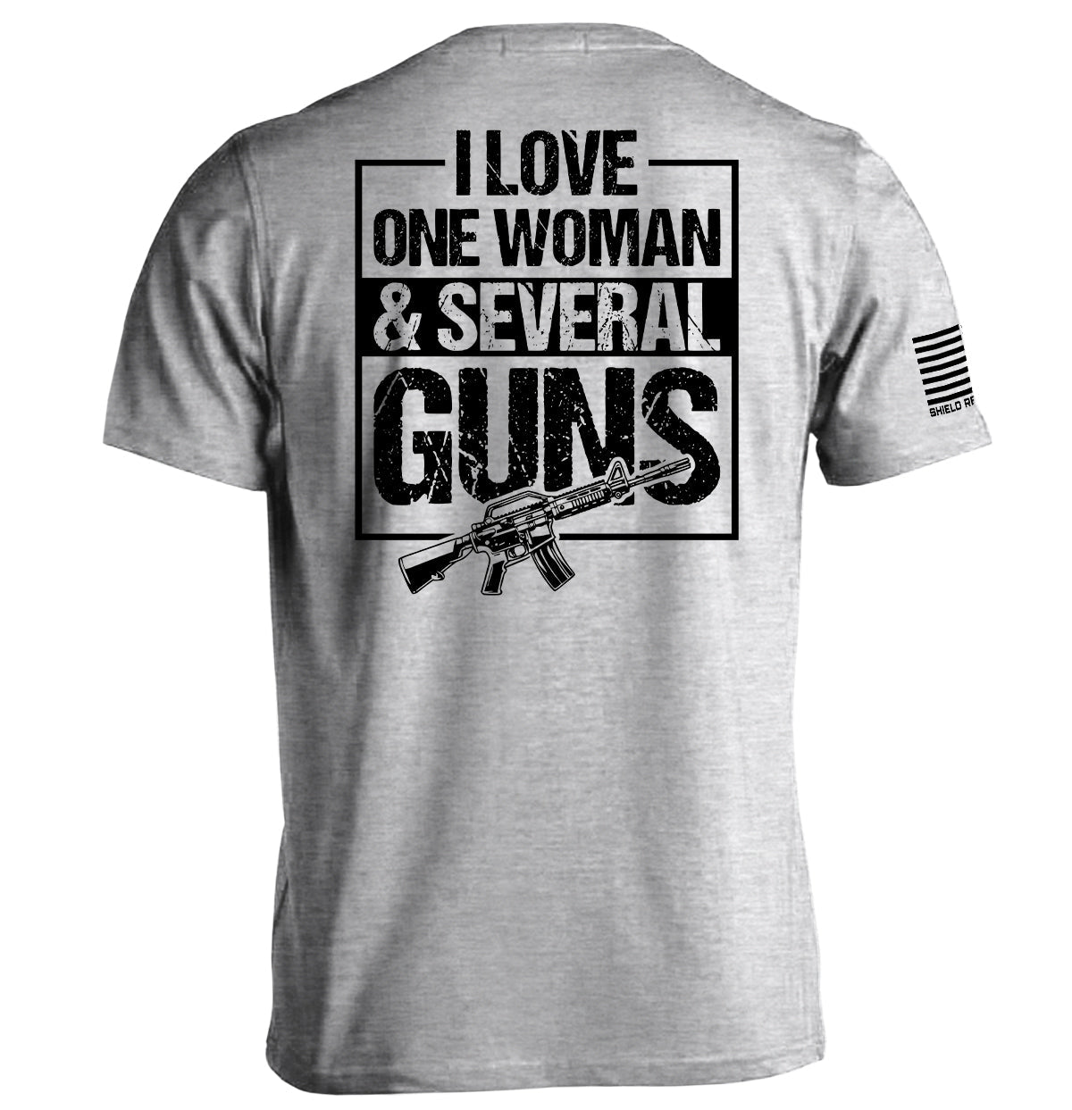 I Love One Woman & Several Guns Men's T-Shirt