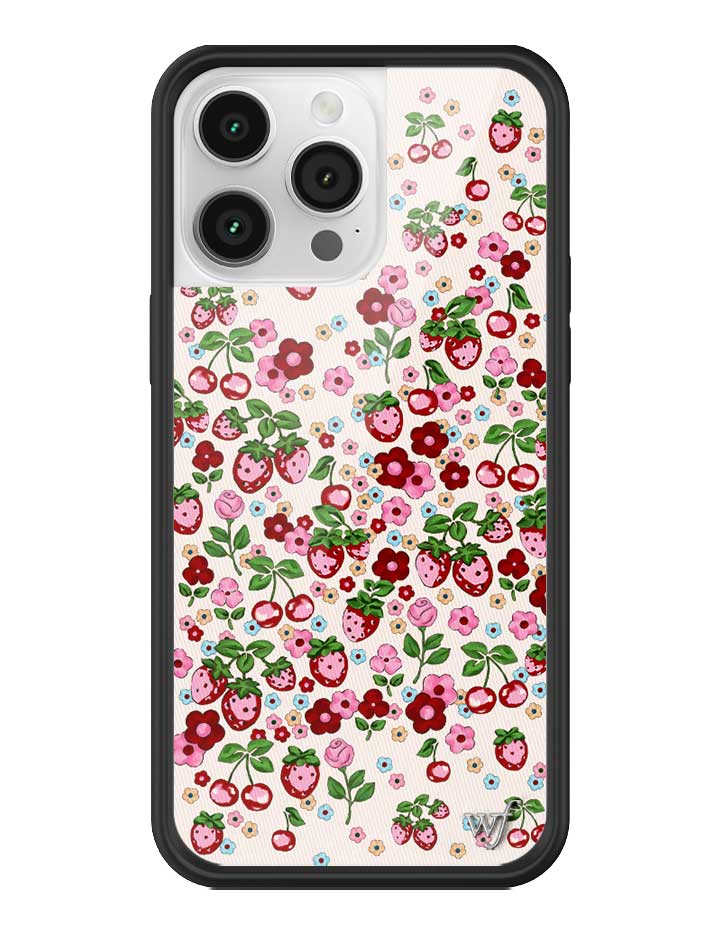 Wildflower Berry World iPhone Case