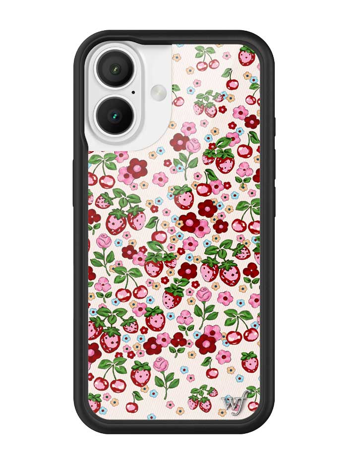 Wildflower Berry World iPhone Case