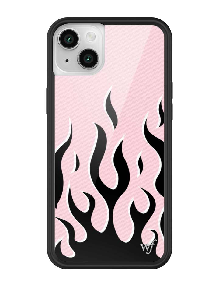 Wildflower Flames | Pink & Black iPhone Case
