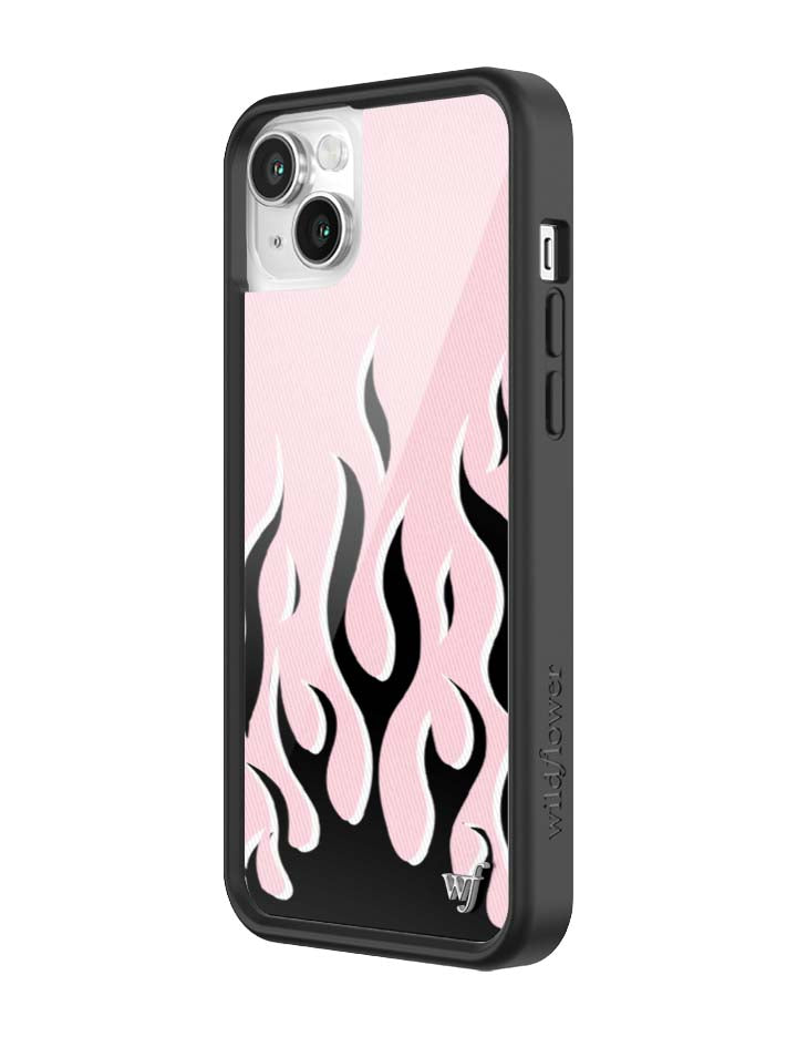 Wildflower Flames | Pink & Black iPhone Case