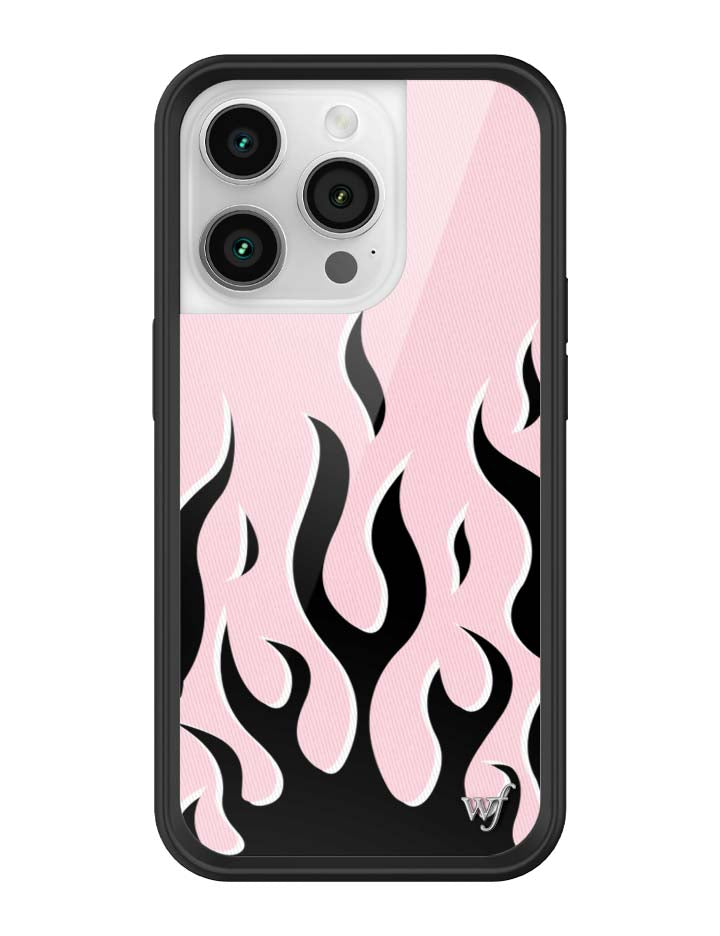 Wildflower Flames | Pink & Black iPhone Case
