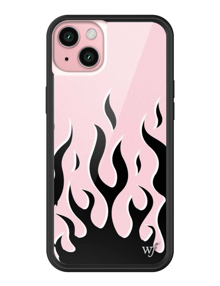 Wildflower Flames | Pink & Black iPhone Case