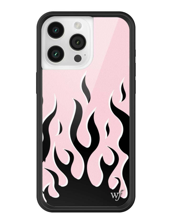 Wildflower Flames | Pink & Black iPhone Case