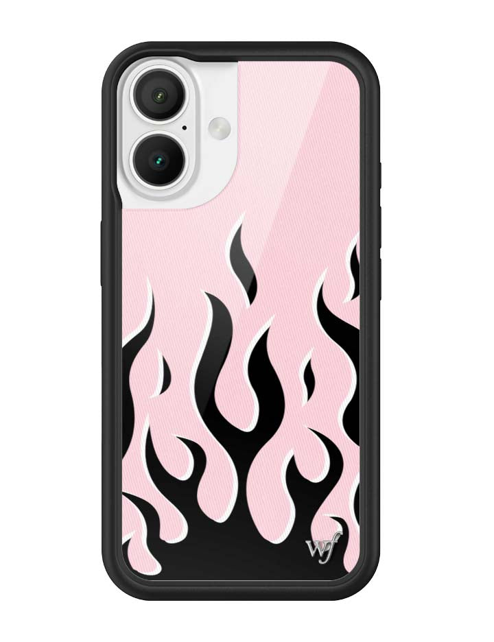 Wildflower Flames | Pink & Black iPhone Case