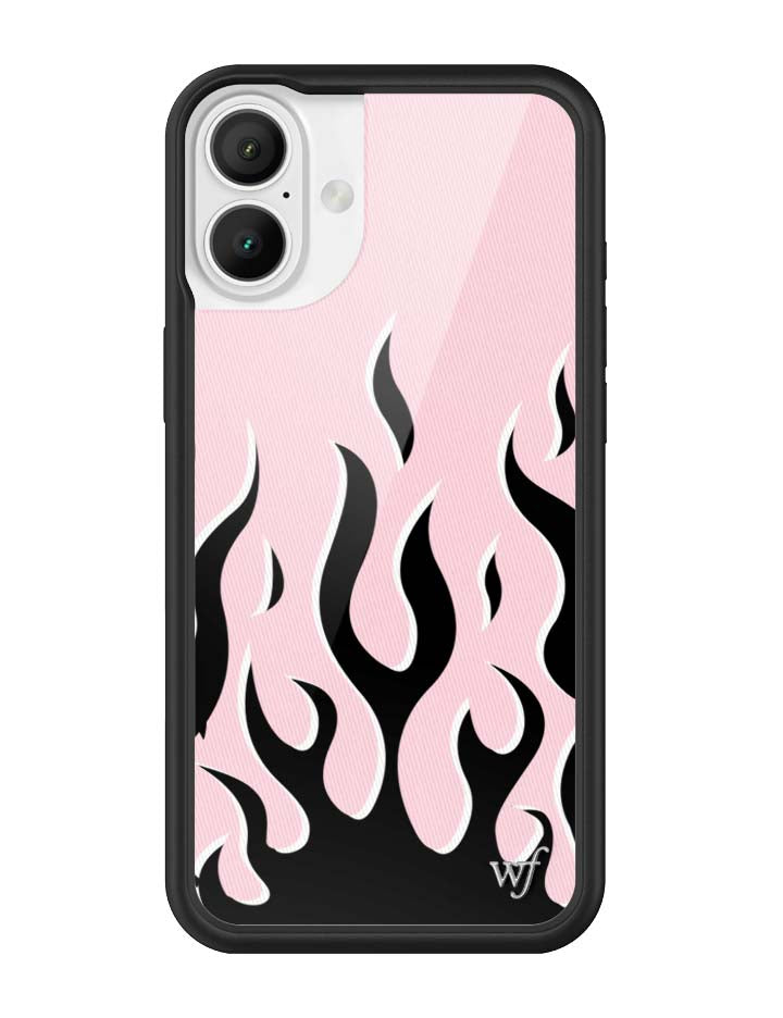 Wildflower Flames | Pink & Black iPhone Case