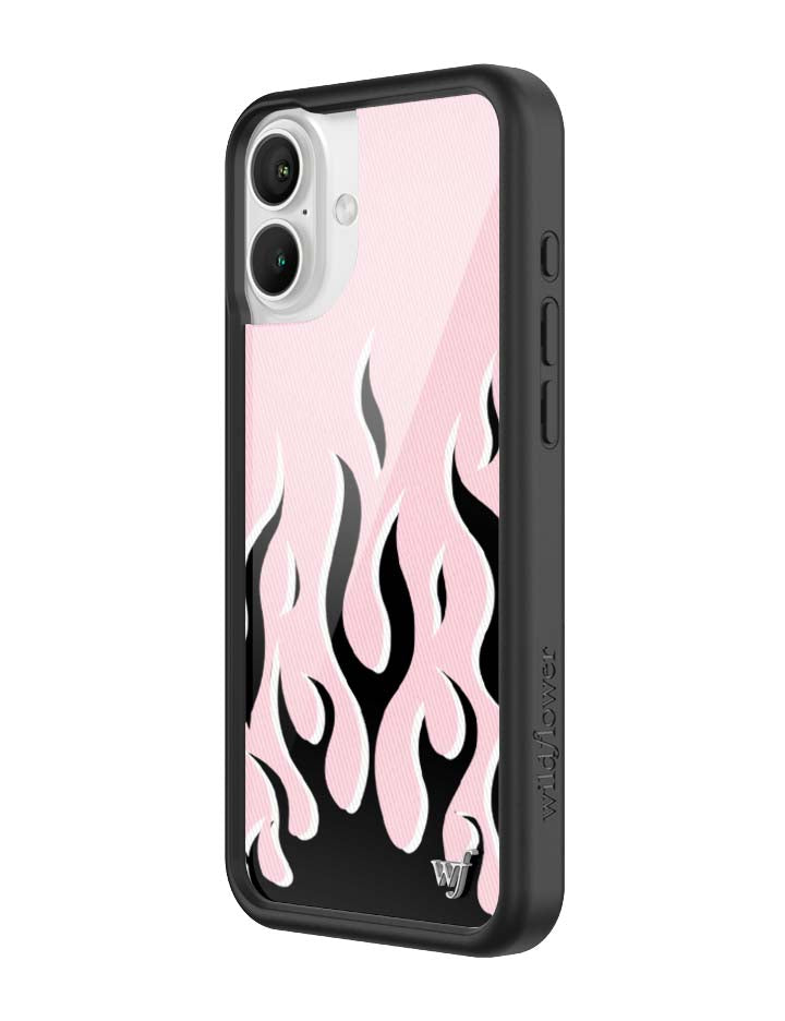 Wildflower Flames | Pink & Black iPhone Case