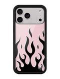 Wildflower Flames | Pink & Black iPhone Case