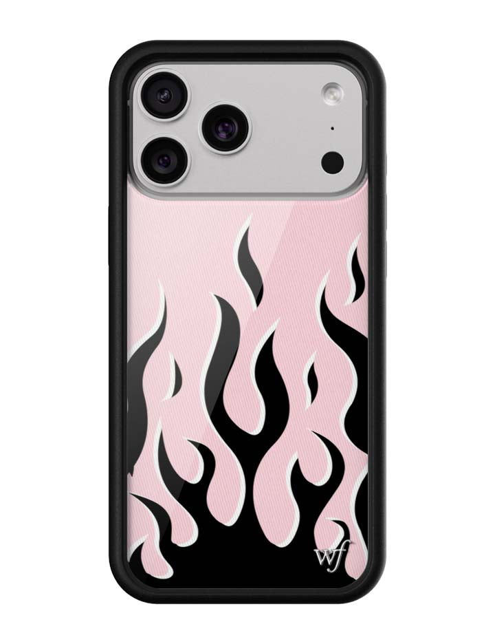 Wildflower Flames | Pink & Black iPhone Case