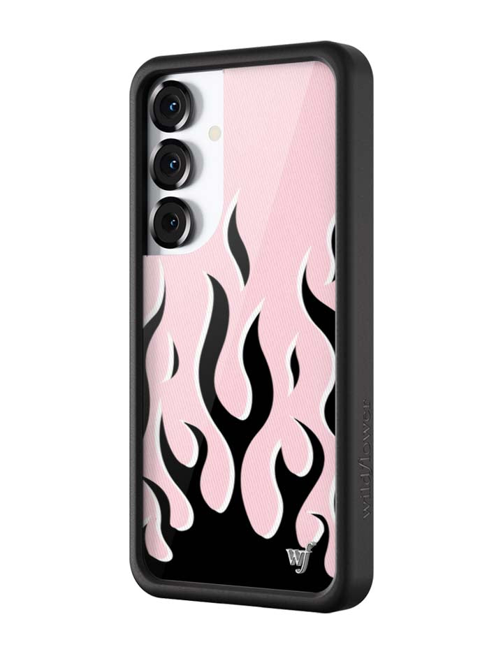 Wildflower Flames | Pink & Black Samsung Galaxy Case