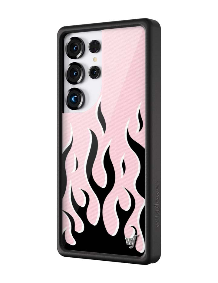 Wildflower Flames | Pink & Black Samsung Galaxy Case