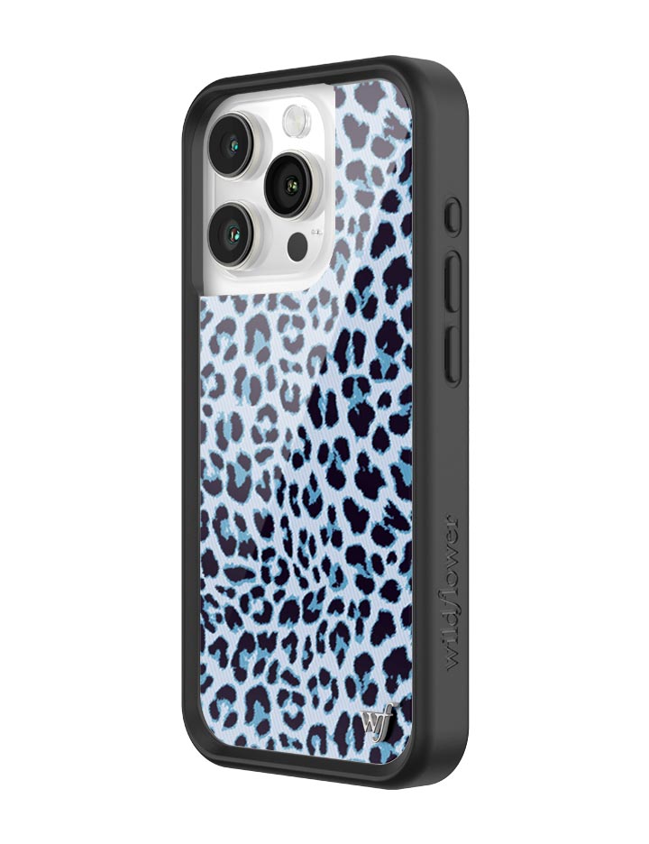 Wildflower Meow | Blue iPhone Case