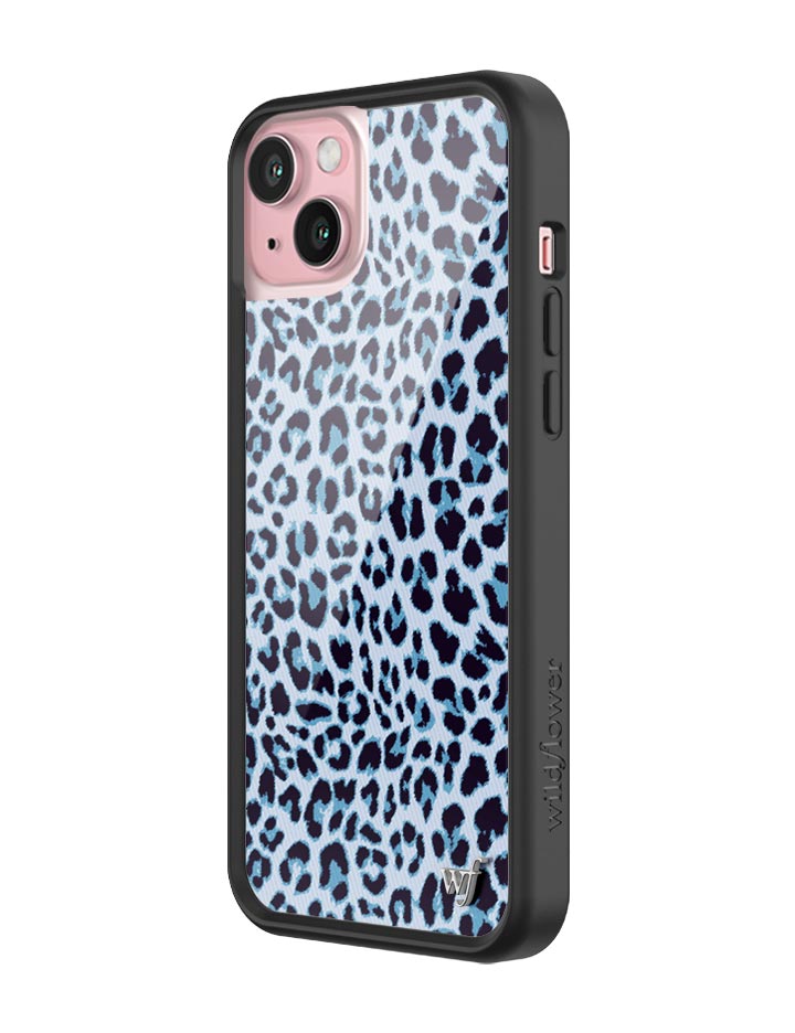Wildflower Meow | Blue iPhone Case