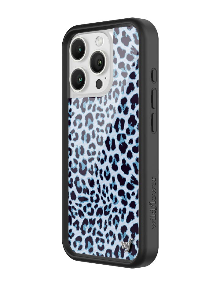 Wildflower Meow | Blue iPhone Case