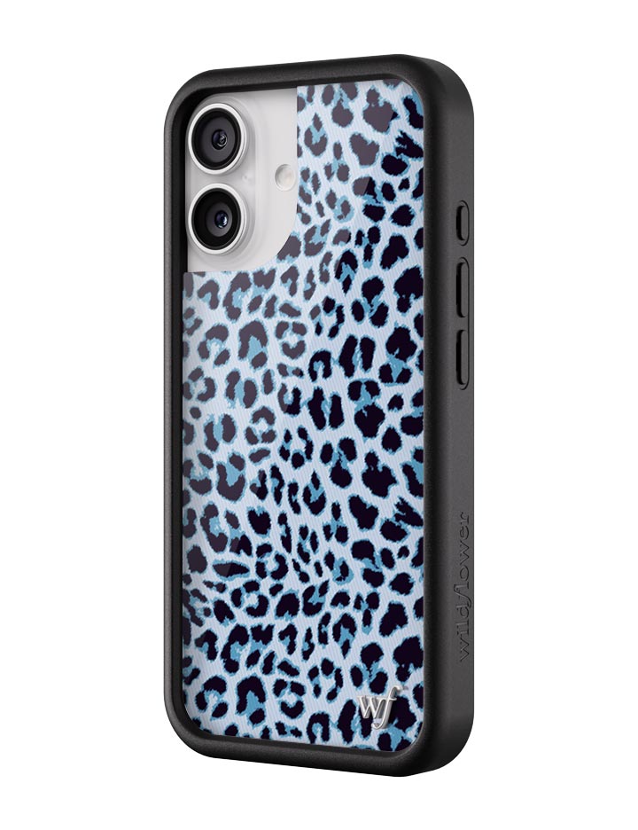 Wildflower Meow | Blue iPhone Case