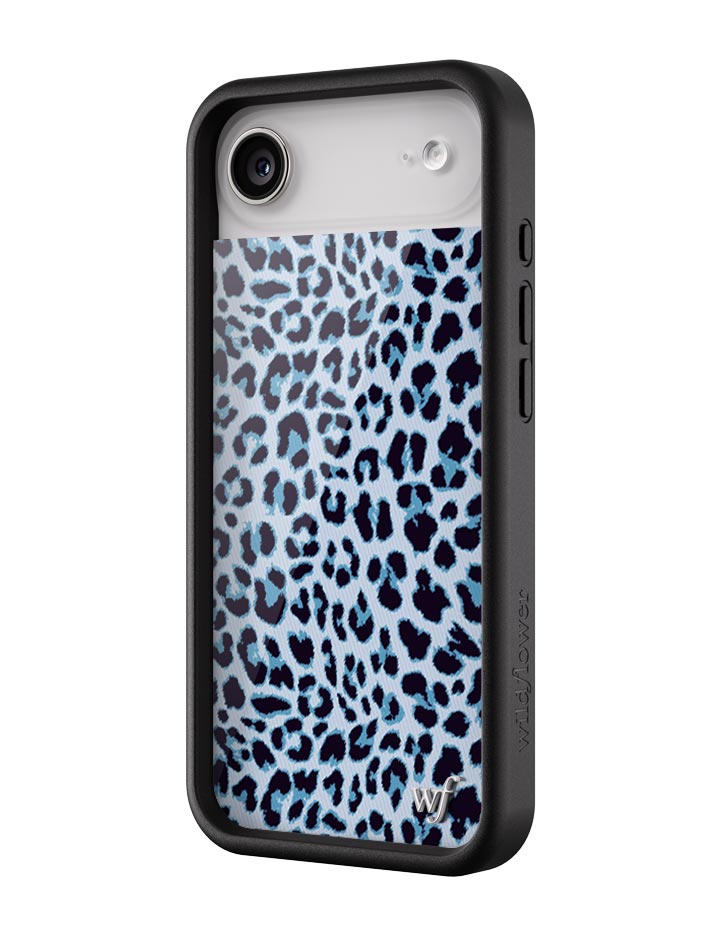Wildflower Meow | Blue iPhone Case