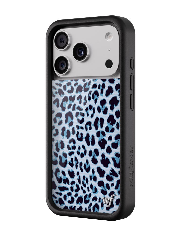 Wildflower Meow | Blue iPhone Case