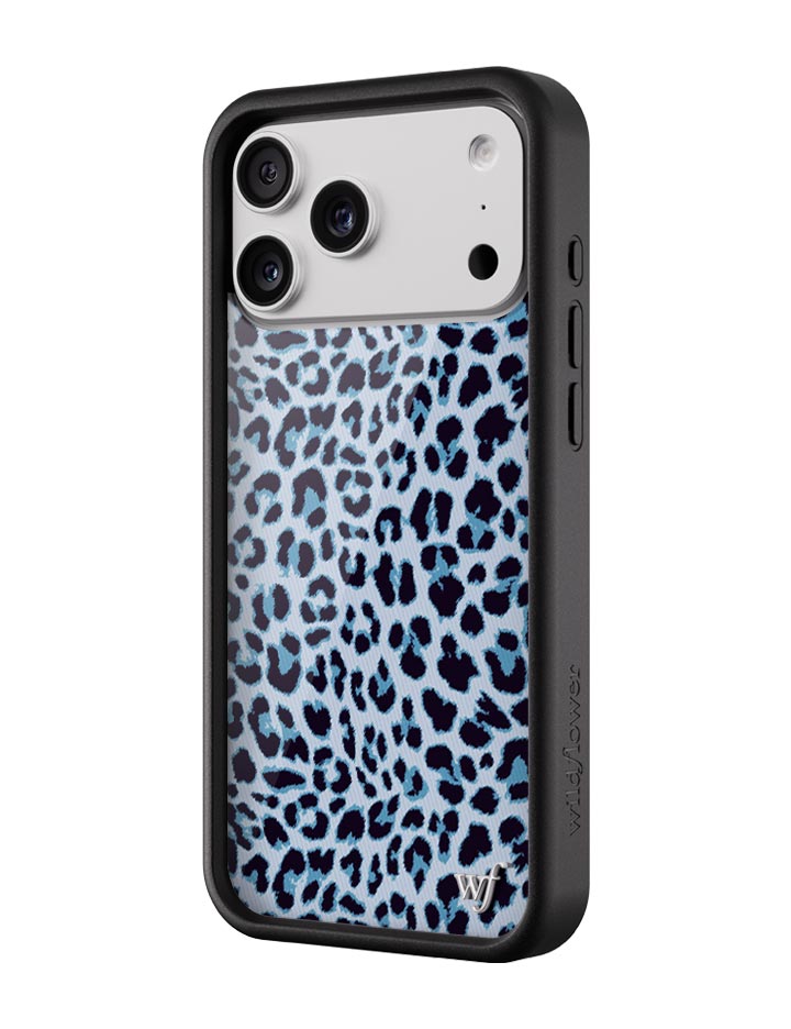 Wildflower Meow | Blue iPhone Case