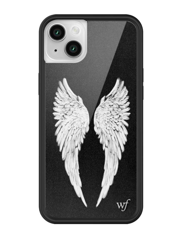 Wildflower Angel Baby | Black iPhone Case