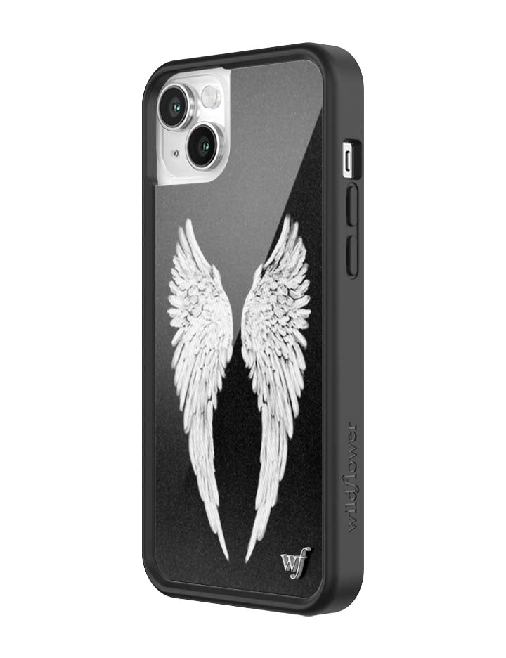 Wildflower Angel Baby | Black iPhone Case